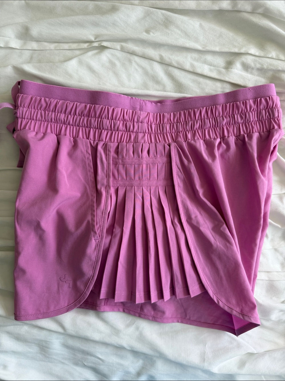JoyLab Bright Fuchsia Flounce Athletic Shorts - Picture 6 of 6